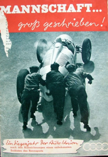 Auto-Union Modelprogram 1939 "Manschaft groß geschrieben" Carbrochure (7040)